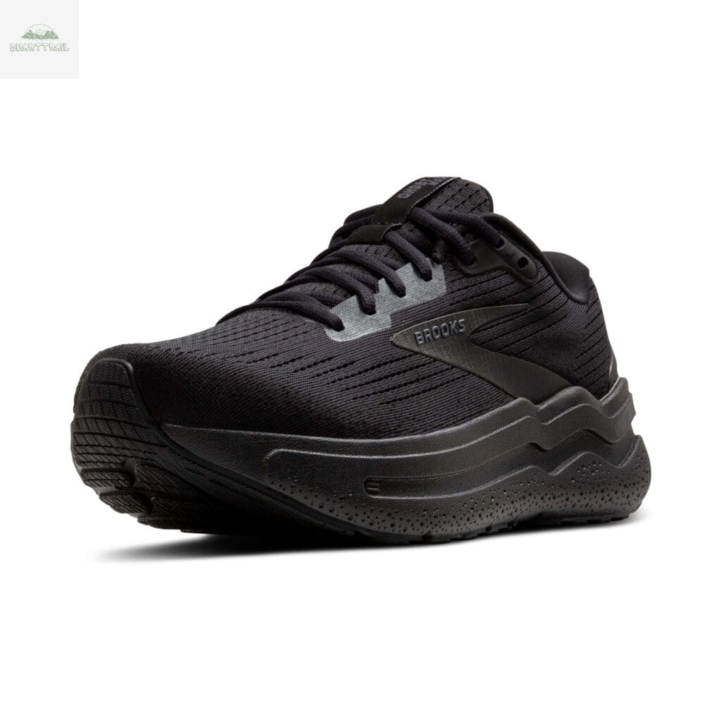 Brooks Ghost Max 2 noire avec semelle oversize à bascule