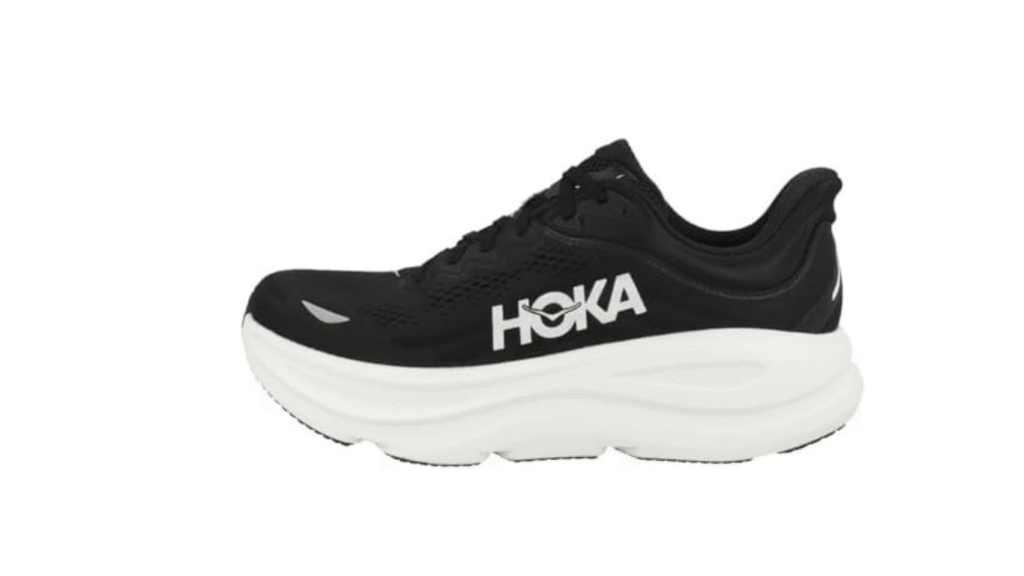 Hoka Bondi 9 noir homme, la nouvelle référence de chaussure running pour coureur lourd avec amorti maximal