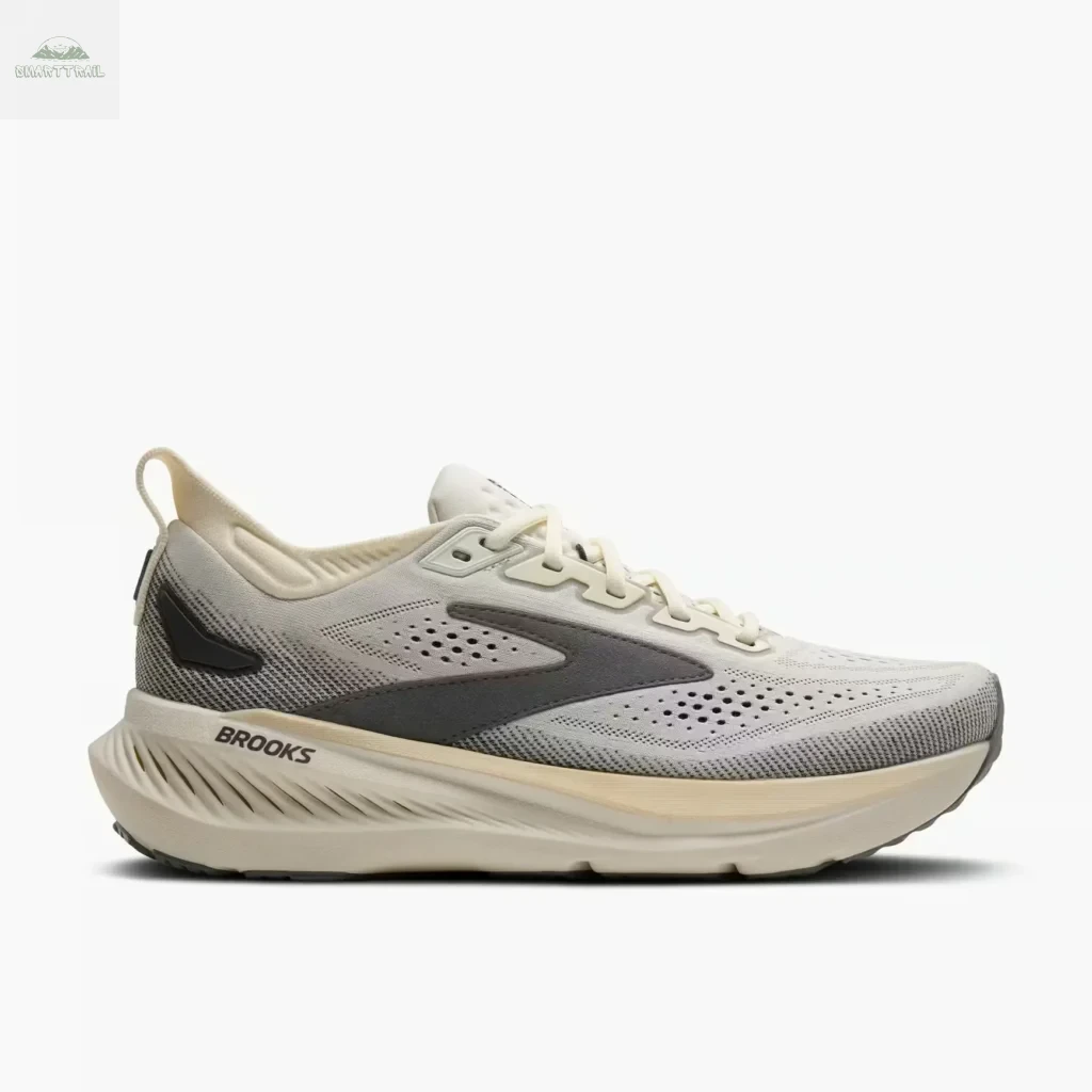 Vue latérale de la Brooks Glycerin 23, chaussure running confort premium pour coureur de plus de 85 kg